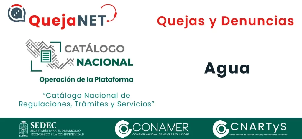 Agua (CONAMER CNARTyS Quejas y Denuncias) | Queja.Net Sitio Oficial de Quejas, Reclamos y Denuncias
