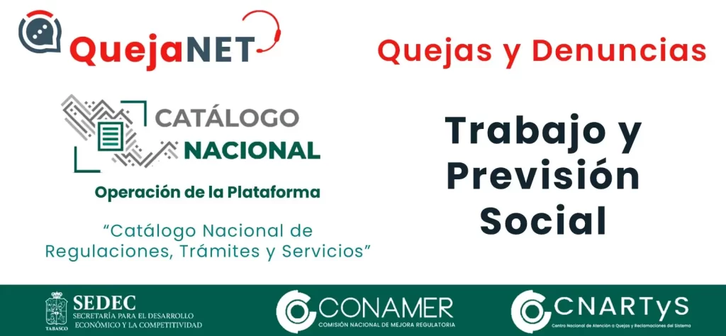 Trabajo y Previsión Social (CONAMER CNARTyS Quejas y Denuncias) | Queja.Net Sitio Oficial de Quejas, Reclamos y Denuncias